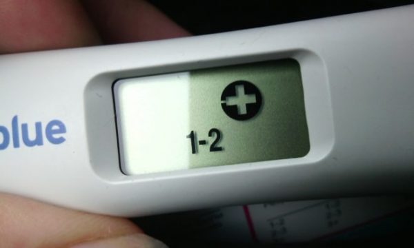 положительный цифровой тест на беременность
