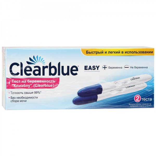 Упаковка теста Clearblue Easy