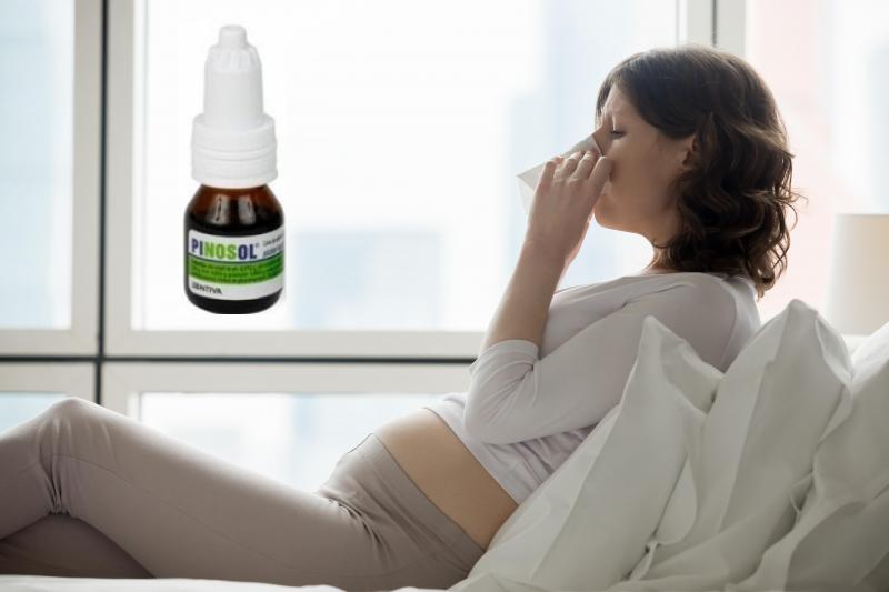 Пиносол — безопасное средство от насморка при беременности