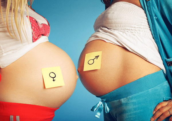 Форма живота беременных девочкой и мальчиком