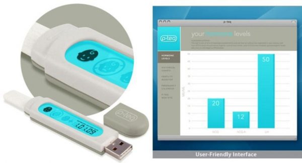 USB-тест на определение беременности и информация, которая выводится на экран компьютера