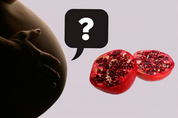 Гранат, живот беременной женщины и знак вопроса