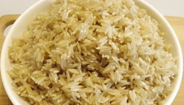 Рис в тарелке