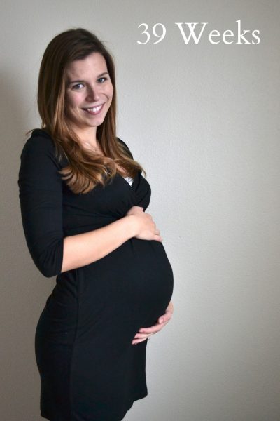 Беременная женщина на 39-й неделе